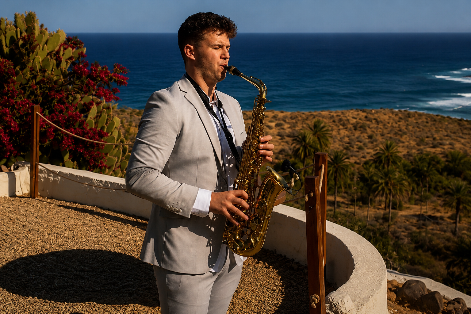 Francisco Carlos Bernad tocando el saxofón